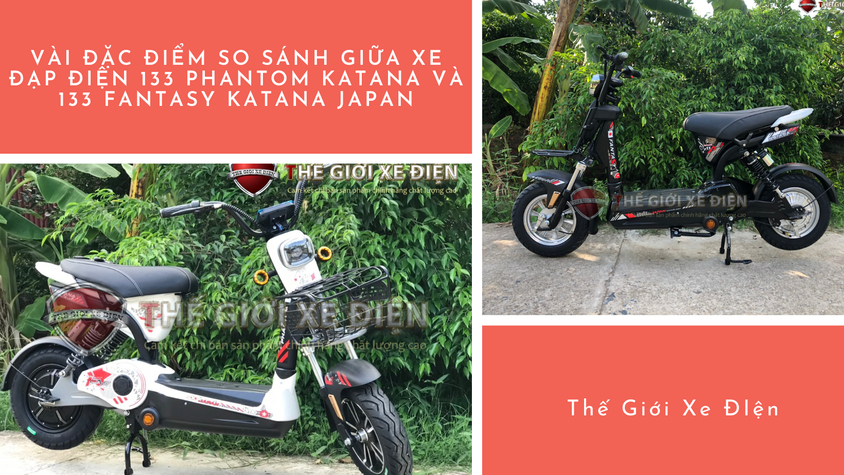 Xe đạp điện 133 Phantom Katana và 133 Fatasy Katana 