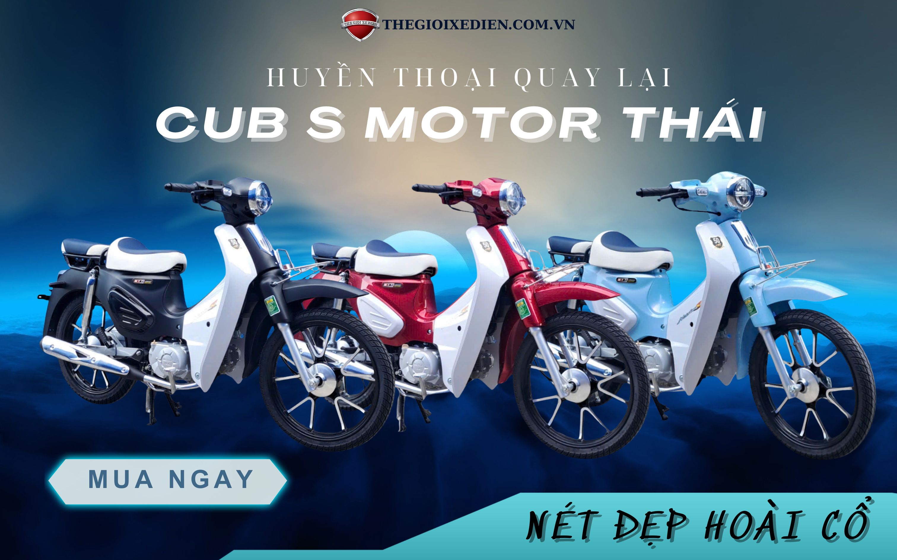 Giới thiệu xe máy Cub S Motor Thái 2024