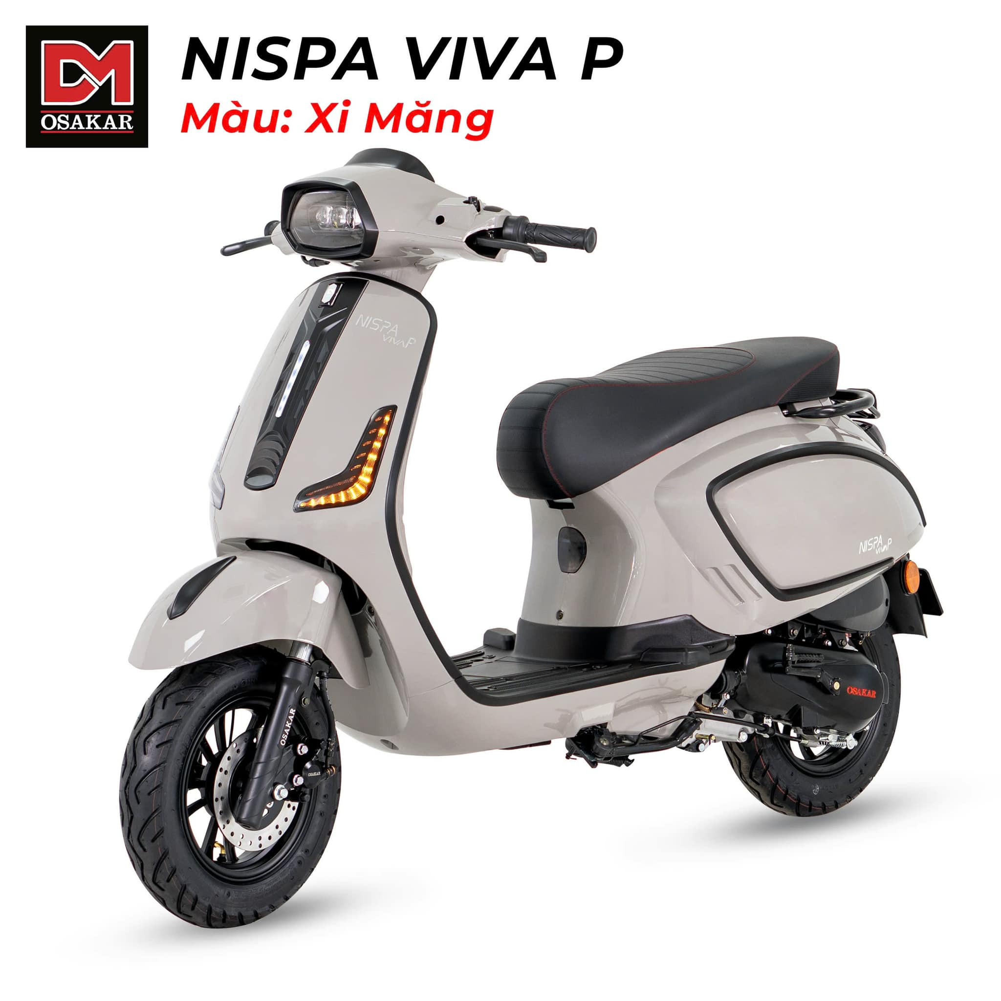 Đặc điểm khiến xe ga 50cc Osakar Nispa Viva P phù hợp với thế hệ trẻ